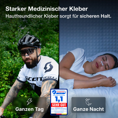 Nevora® Magnetische Nasenstreifen (Schwarz)